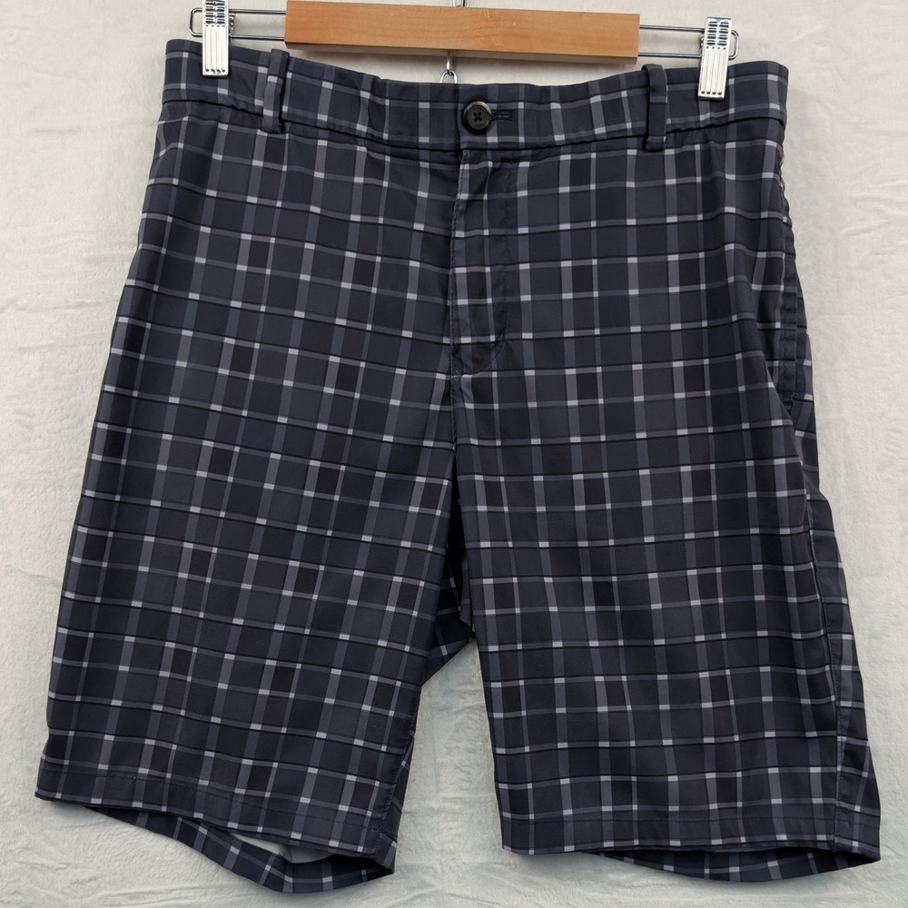 Nike Shorts Mens 32 Navy Plaid Golf Flex Dri Fit Grandpacore Preppy CI9803-492